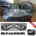 VW Golf MK5 R32 Black Projector Xenon Look Headlights Headlamps Set Bi Xenon